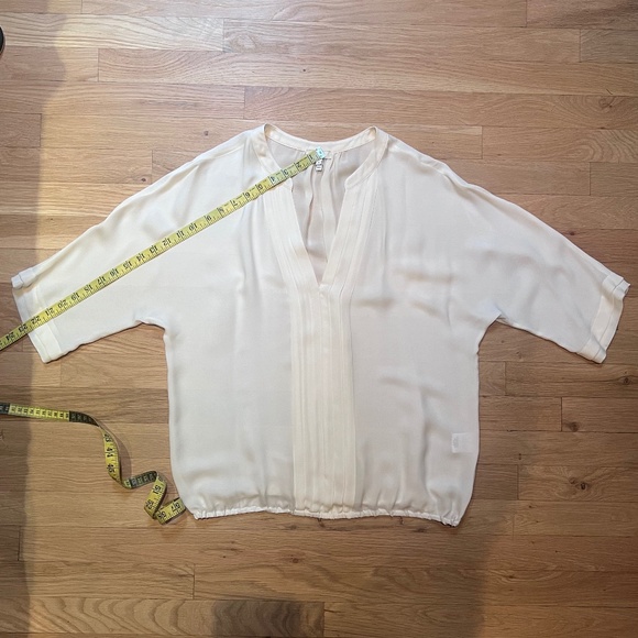 Joie Drapey Silk Raglan-Sleeved Blouse Size L - Picture 7 of 10